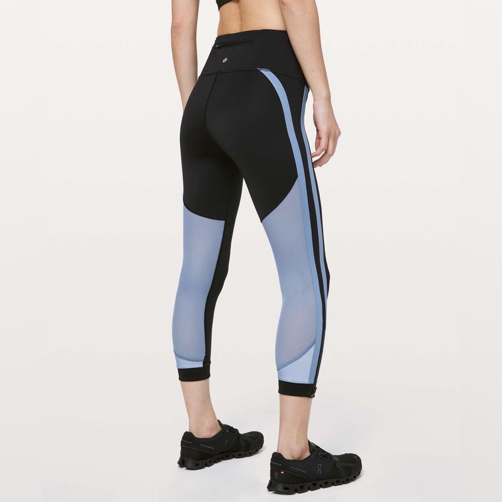 Lululemon zip the line crop leggings